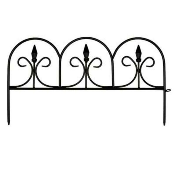 Emsco Group Resin Victorian Fleur De Lis Garden Fence- 18 ft. 2083HD